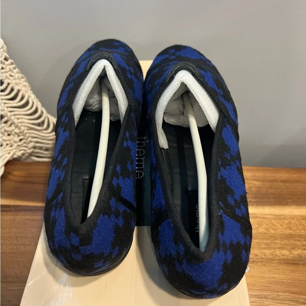 Theme Blue Cobalt and Black Loafers Flats